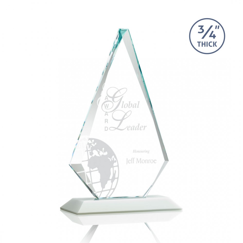 Windsor Award - Starfire/White 10" Logo Imprinted Windsor Award - Starfire/White 10" Logo Imprinted