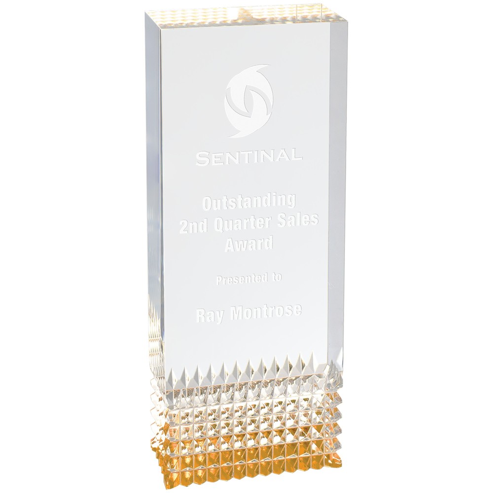 2 3/4" x 7" Gold Tribute Acrylic Laser-etched 2 3/4" x 7" Gold Tribute Acrylic Laser-etched