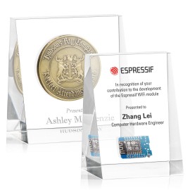 Customized Embedment - Upright Wedge Award