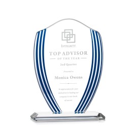 Promotional Margate Award - Starfire/Blue 6"  Promotional Margate Award - Starfire/Blue 6"