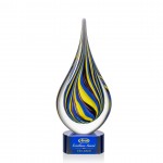 Calabria Award on Blue Base - 11" with Logo