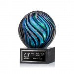 Malton Award on Square Marble - 4" Diam with Logo