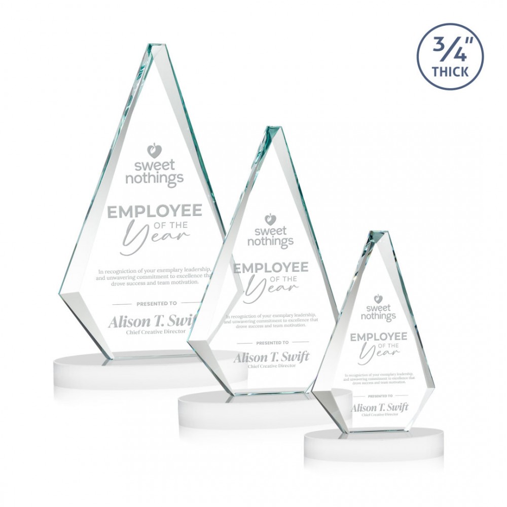 Windsor Award on Alberton Base - White with Logo Windsor Award on Alberton Base - White with Logo