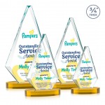 Windsor VividPrint Award on Alberton Base - Amber with Logo