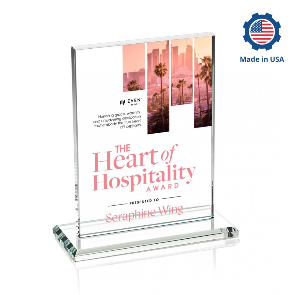 Logo Branded Emperor VividPrint Award - Made in USA (Vert)