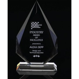 Customized 8" OptiMaxx Diamond Flame Award