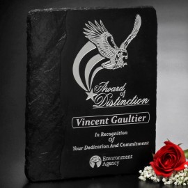 Accent Slate Plaque 5" x 7" with Logo  Accent Slate Plaque 5" x 7" with Logo