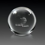 Custom Glistening Crystal Ball Award