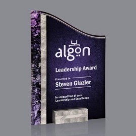 Ventura Award - 7"x10" Silver/Purple with Logo  Ventura Award - 7"x10" Silver/Purple with Logo