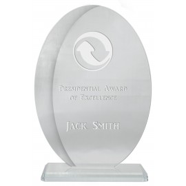 Clear Aspen Award with Logo  Clear Aspen Award with Logo