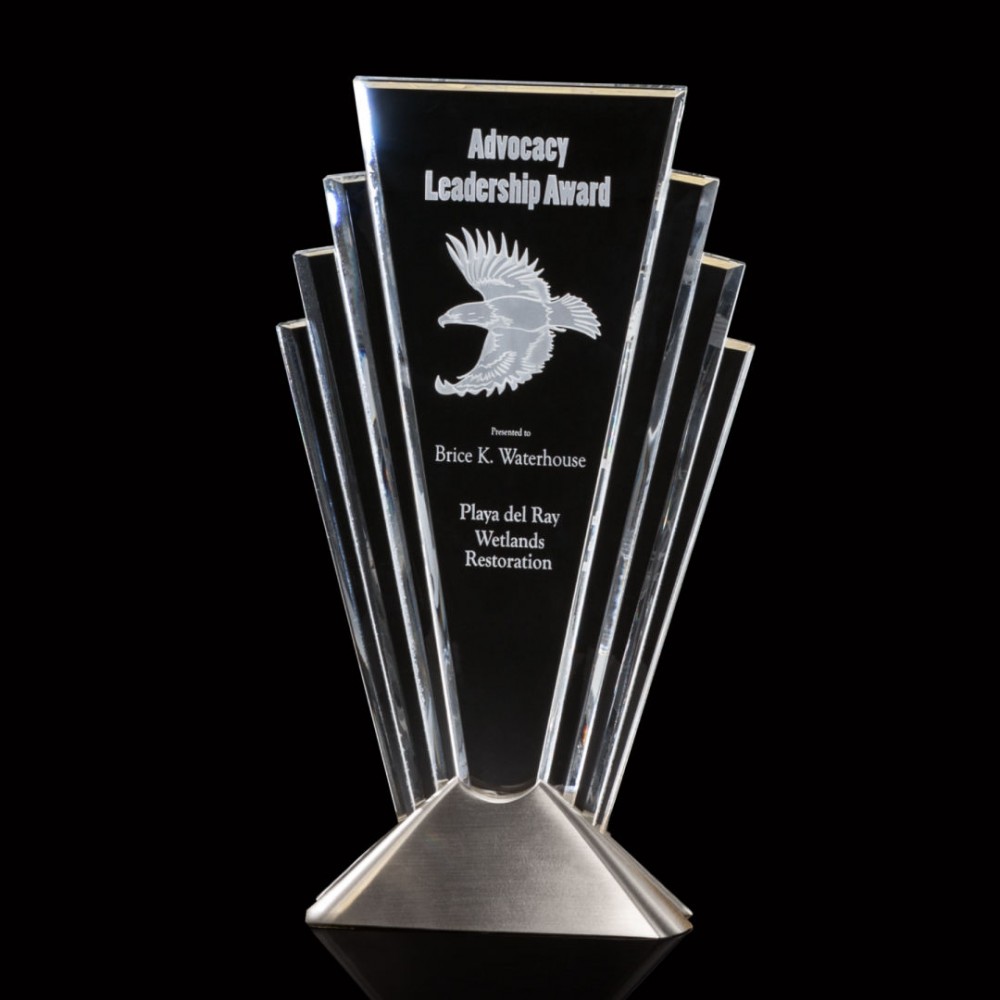 Personalized Valiant Award - Optical/Silver 13"