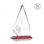 Laser-etched Windsor Award - Starfire/Red 10"