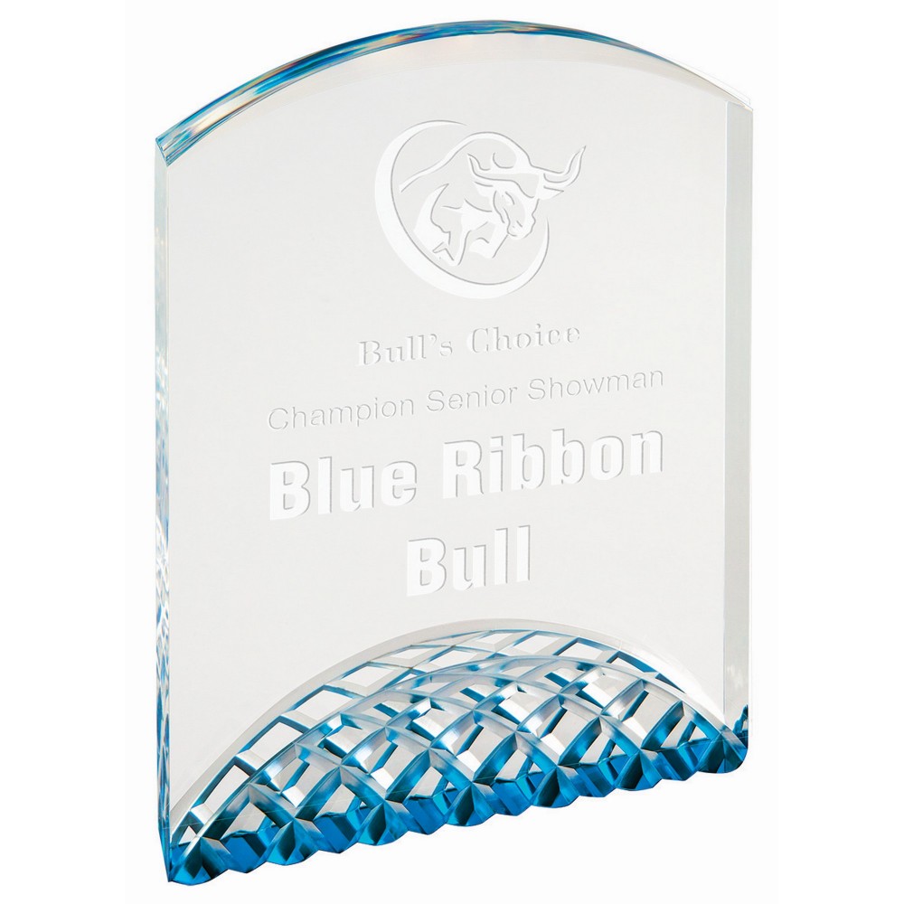 Custom Etched 7" Blue Horizon Acrylic Custom Etched 7" Blue Horizon Acrylic