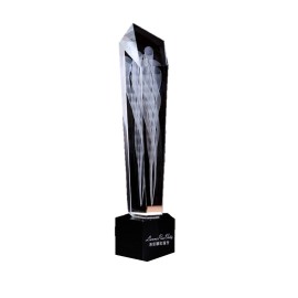 Creative New Design The Pillar Of Fire Crystal Trophy with Logo