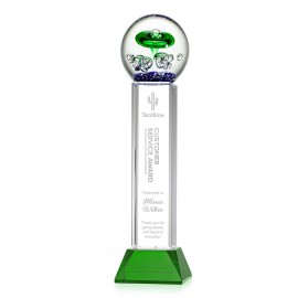 Custom Aquarius Award on Stowe Green - 16" High