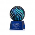 Personalized Malton Award on Robson Blue - 3-1/8" Diam