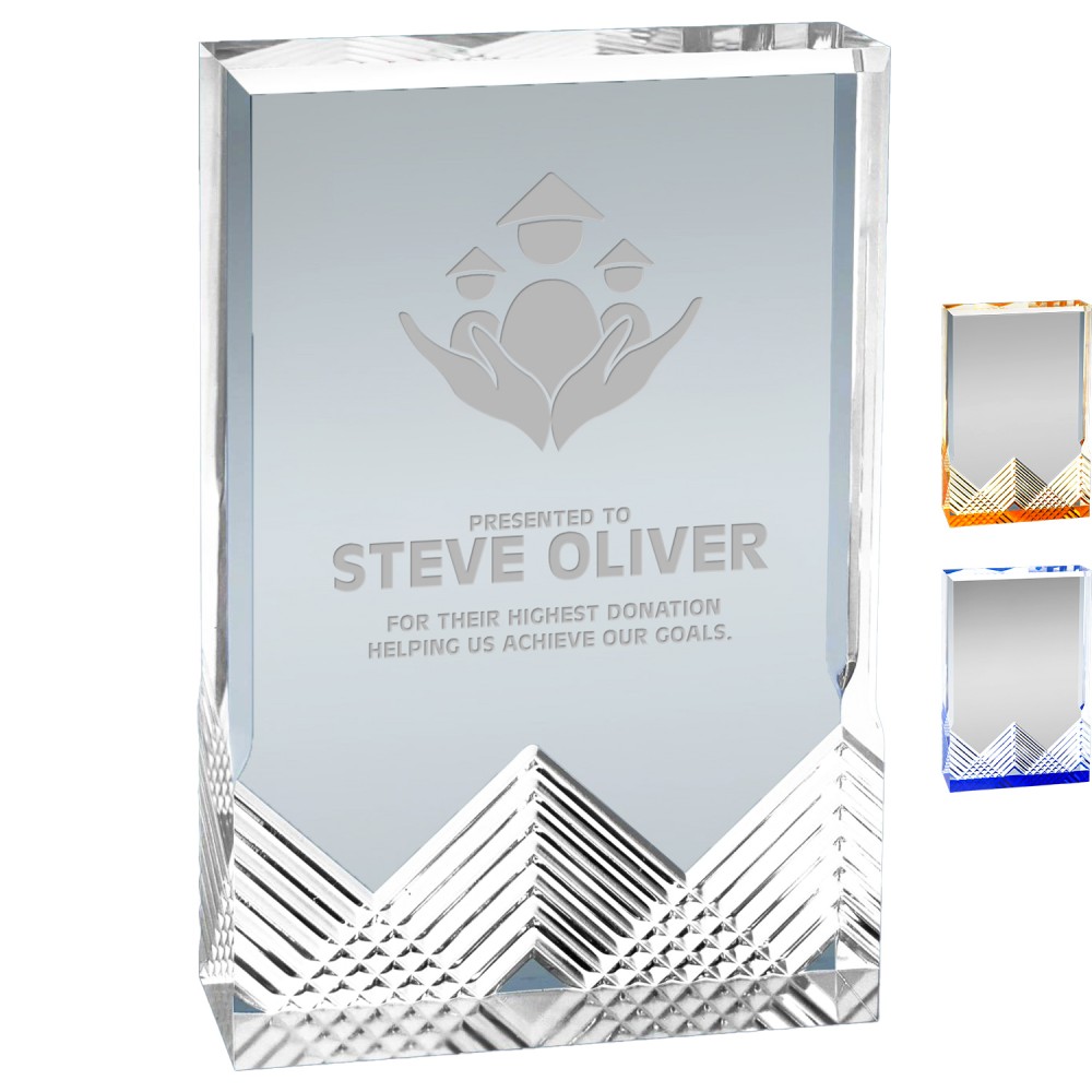Custom 4.25" x 6" Gilded Apex Mirage Acrylic Award Custom 4.25" x 6" Gilded Apex Mirage Acrylic Award