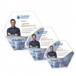 Personalized Polaris Hexagon VividPrint Award - Silver