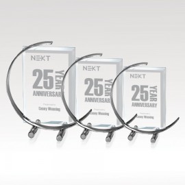 Promotional C-Note Beveled Glass Award