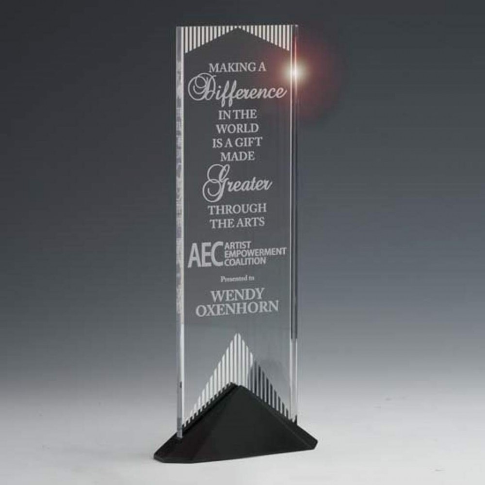 Reflections Award - Acrylic/Black 11" with Logo