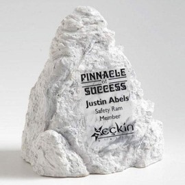 Logo Branded Matterhorn Award - Stonecast Carrara 6"  Logo Branded Matterhorn Award - Stonecast Carrara 6"