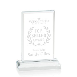 Harmony Desktop Award - Optical 3" High with Logo  Harmony Desktop Award - Optical 3" High with Logo