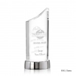 Customized Portal Award - Optical/Silver 8"