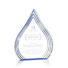 Customized Dover Award - Acrylic/Blue 7"
