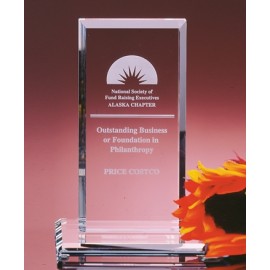 Customized 7 1/2" Clear Crystal Monolith