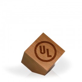 Promotional Timberland Cherry Wood Clipped 3" Cube