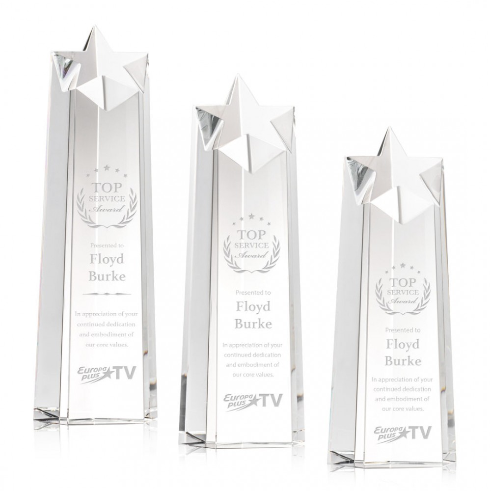 Personalized Delaware Star Award - Clear
