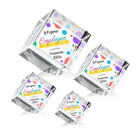 Personalized Burrill Corner Cube VividPrint Award