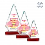 Customized Windsor VividPrint Award on Alberton Base - Red