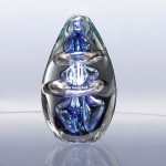 Atom Art Glass Award with Logo
