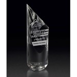 Customized Crystal Pillar Award 6" Quasar