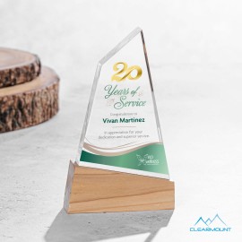 VividPrint Terra Award - Acrylic/Wood 7"x4" with Logo  VividPrint Terra Award - Acrylic/Wood 7"x4" with Logo