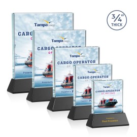 Personalized Terra VividPrint Award on Newhaven - Black