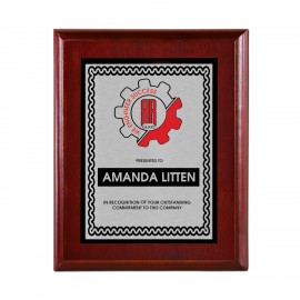 Personalized Frankford Cherry Plaque Silver 9x12
