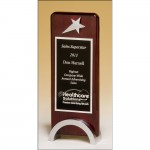 Rosewood Piano Finish Star Award 3.5x13 Laser-etched