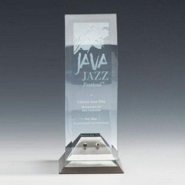 Olympia Award - Starfire/Satin Nickel 13" with Logo  Olympia Award - Starfire/Satin Nickel 13" with Logo