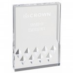 Custom Etched 5" x 7" Silver Diamond Mirage Acrylic