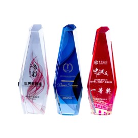 Customized Custom Creative Color Printing Crystal Trophy