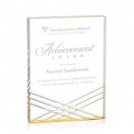 Customized Chestham Award - Acrylic/Gold 8"