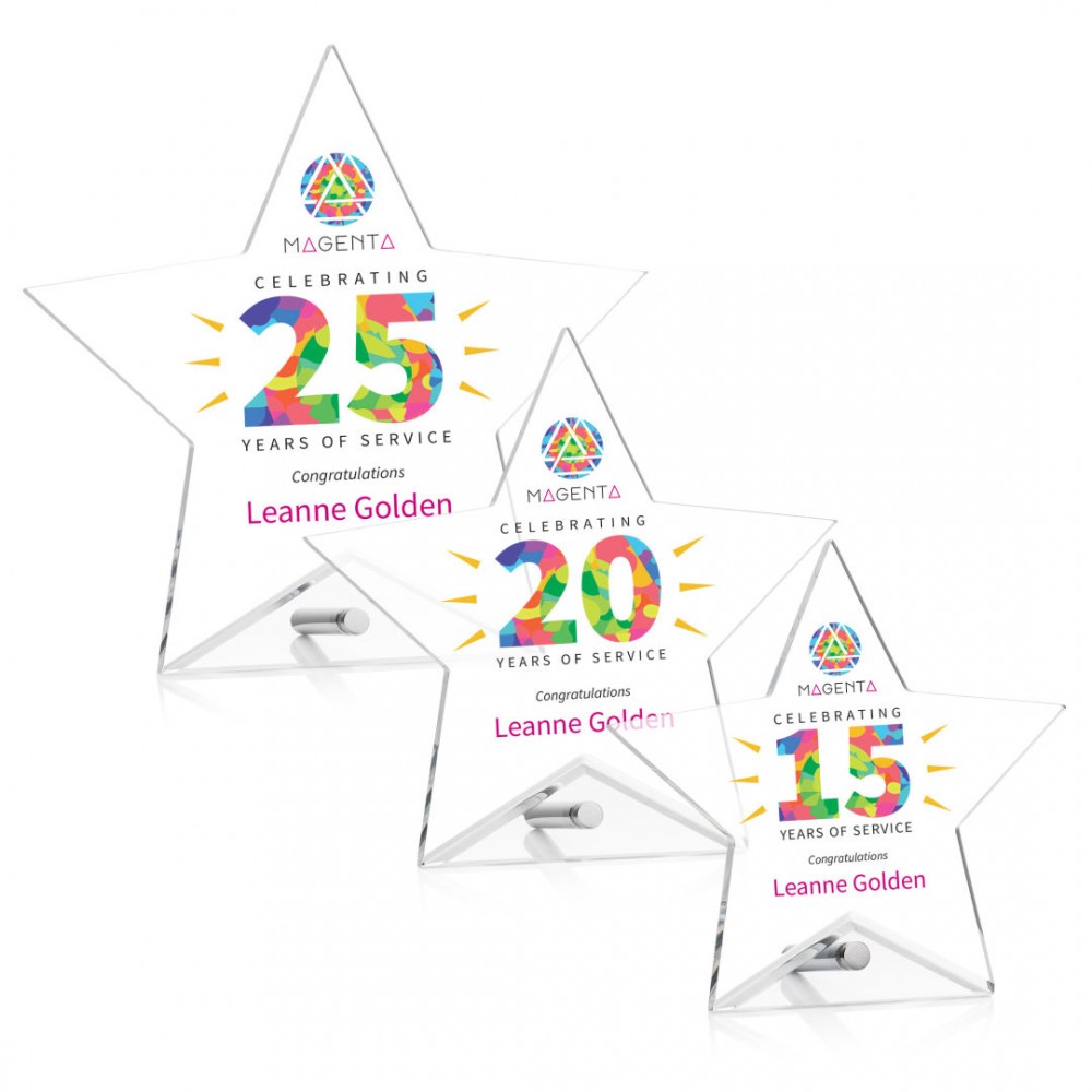 Polaris Star VividPrint Award - Silver with Logo Polaris Star VividPrint Award - Silver with Logo