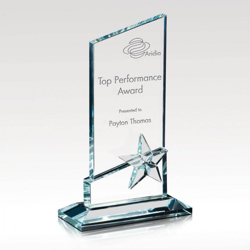 Star Dust Glass Award 10" with Logo Star Dust Glass Award 10" with Logo