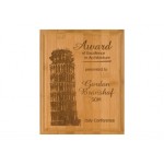 Laser-etched Genuine Bamboo Plaque - XXLarge