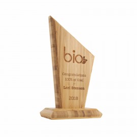 Eco conscious Bamboo Slant (10") with Logo  Eco conscious Bamboo Slant (10") with Logo