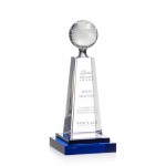Marin Globe Award - Optical/Blue 10" with Logo