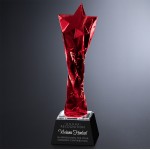 Custom Twisted Star Ruby Award 11"