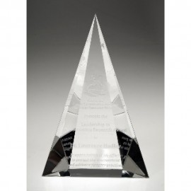 Peak Glass Award - 8 " with Logo  Peak Glass Award - 8 " with Logo